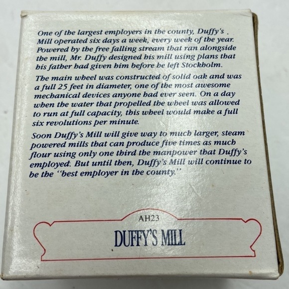 Vintage The Americana Collection “DUFFY'S MILL”Model AH23 - Picture 11 of 12